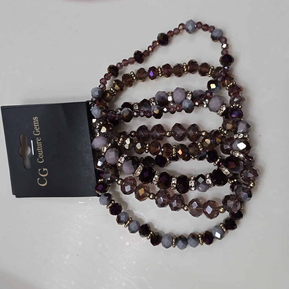 CG  couture gems 5 pack bracelet set